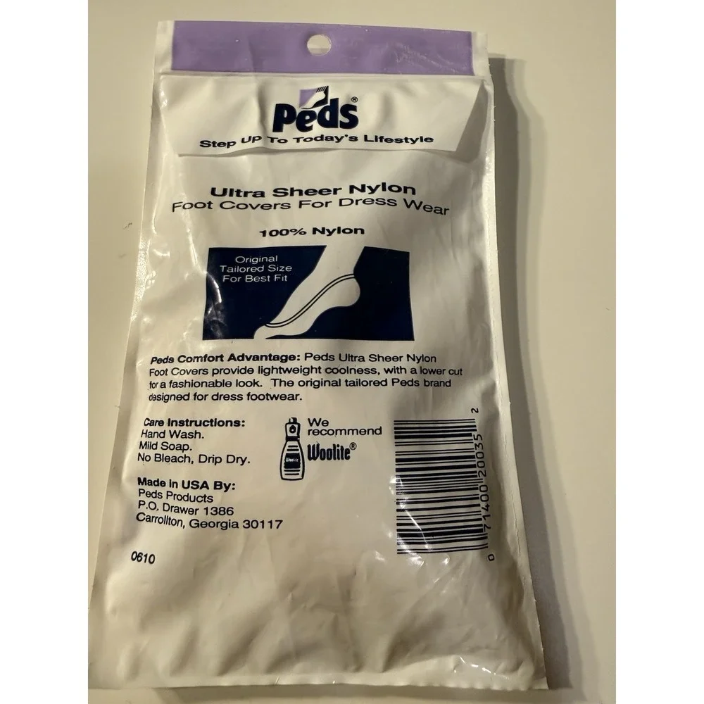 New Vintage Peds Foot Covers Size 5-6 1/2 Womens Set Of 3 NWT